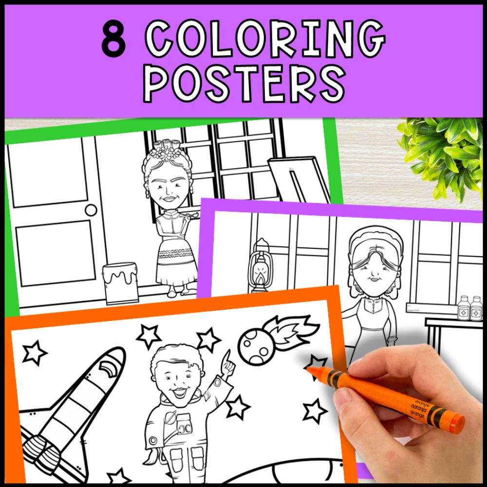 Women's History Month Adapted Books & Poster Activities