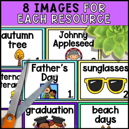 write the room growing bundle for kindergarten and special education 8 images for each resource