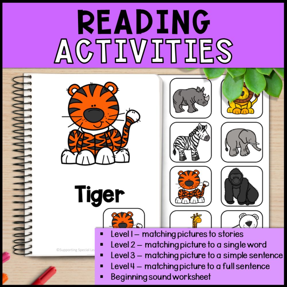 Zoo Themed Bundle - Reading, Writing, Counting & Fine Motor Activities