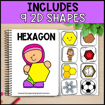 2D Shapes Adapted Books - Special Education and Kindergarten
