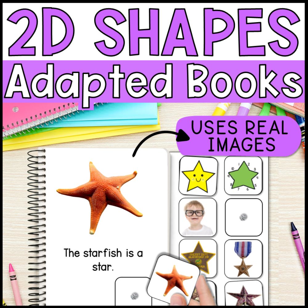 2d shapes adapted books using real pictures cover