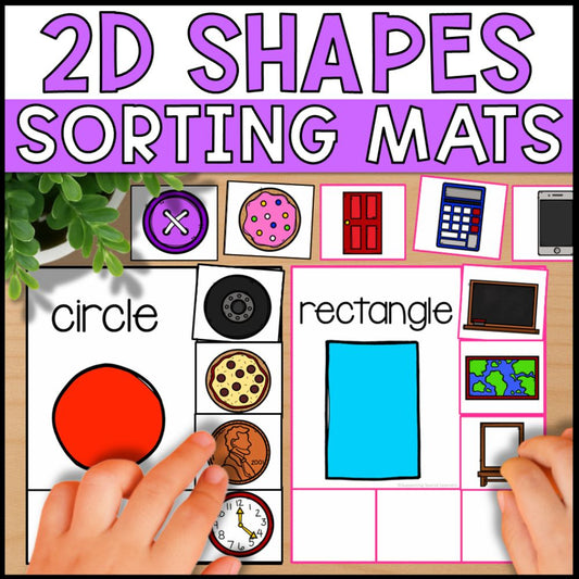 2D Shapes Sorting Activities - Sorting Mats