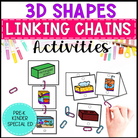 3d shapes linking chains cover