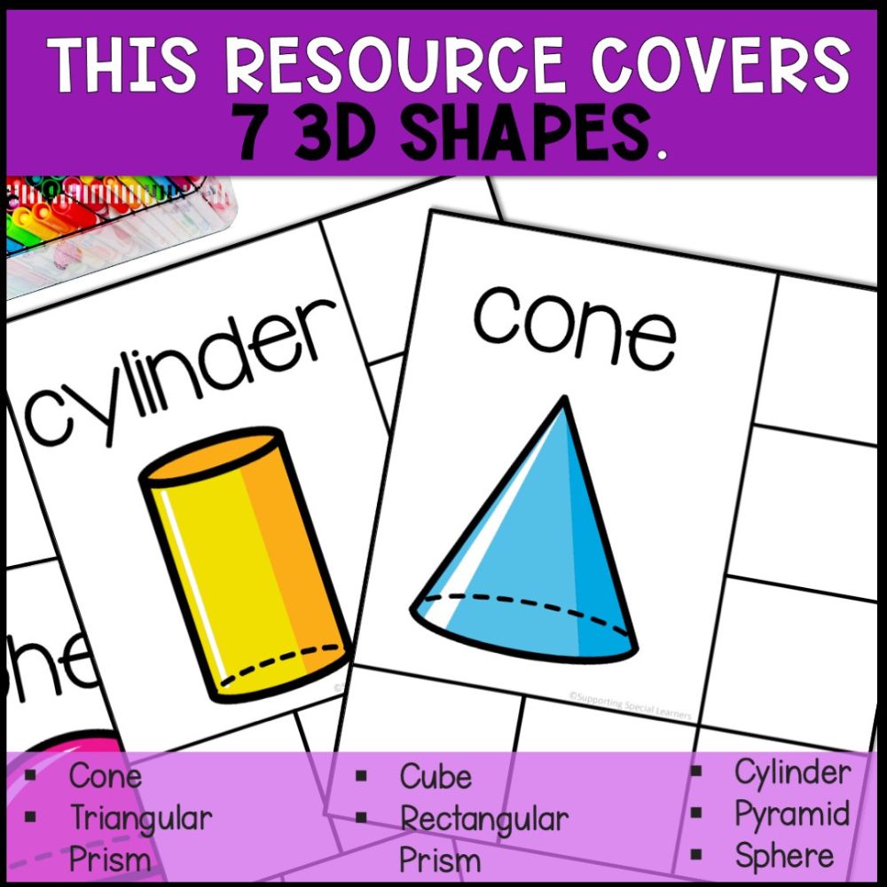 3D Shapes Sorting Activities - Sorting Mats