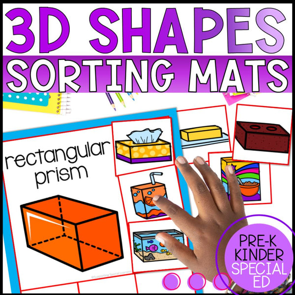 3D Shapes Sorting Activities - Sorting Mats