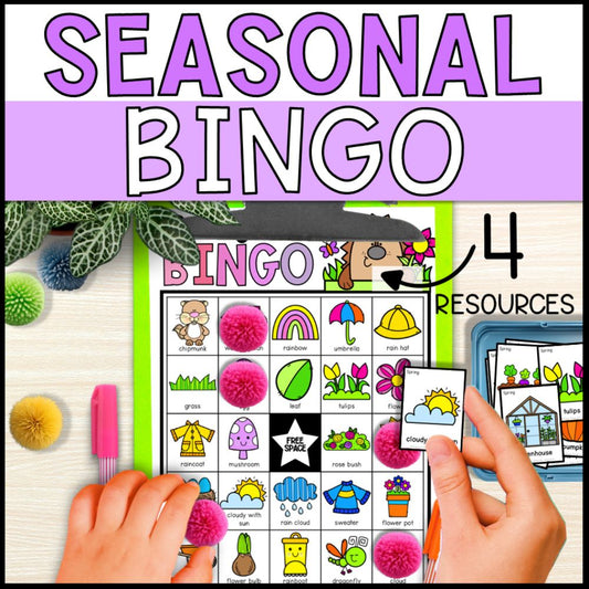 4 Seasons Bingo Bundle No Prep - Special Education