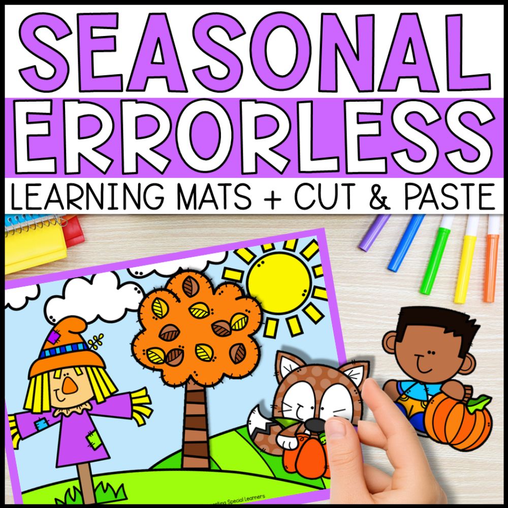 4 Seasons Errorless Learning Mats & Cut and Paste