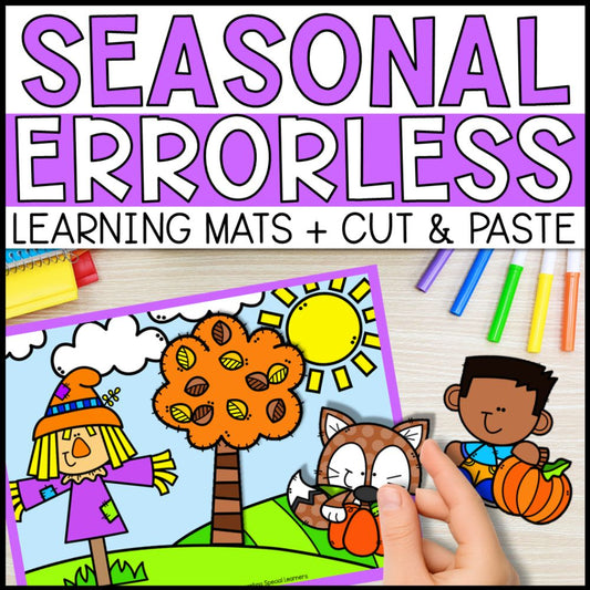 4 Seasons Errorless Learning Mats & Cut and Paste
