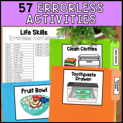 Academic & Life Skills Errorless Worksheets Bundle