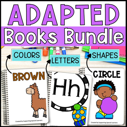 adapted books alphabet shapes and color - special education cover