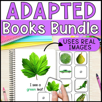 adapted books special education bundle with real photos cover