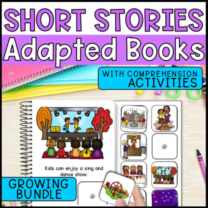 adapted books with reading comprehension for special educ cover