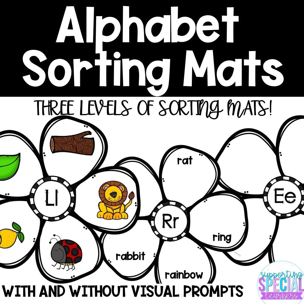Alphabet Sorting Mats: Beginning Letter Sounds - Special Education