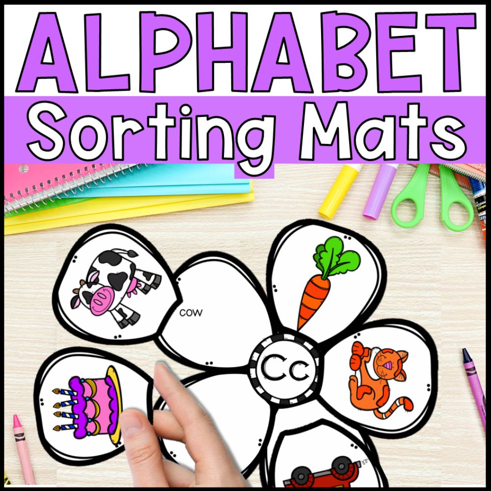Alphabet Sorting Map Alphabet Sorting Mats: Beginning Letter Sounds - Special Education
