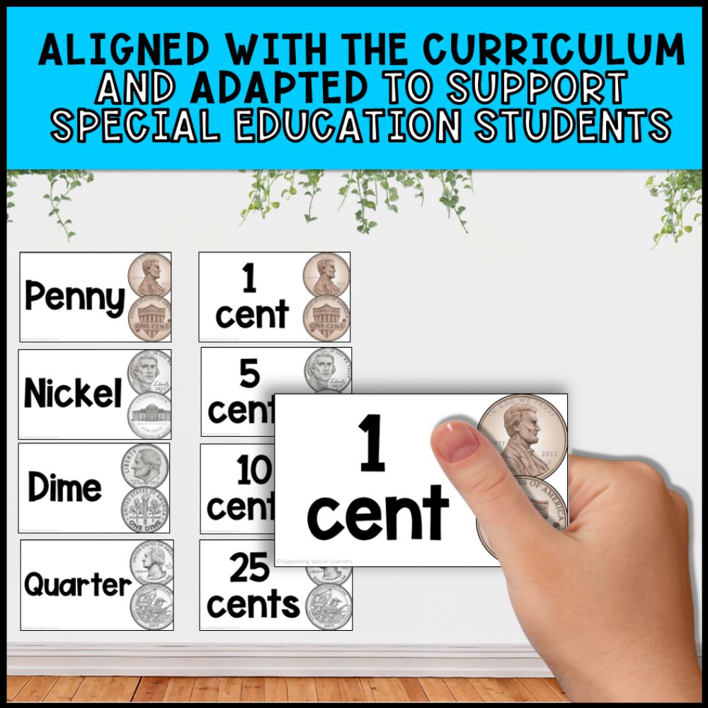 American Money Grade 1 Unit - Worksheets, Task Cards, Posters & Games