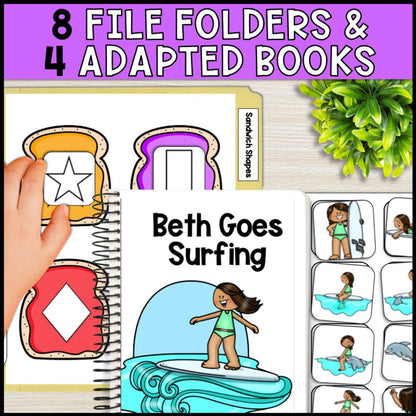 August Basic Concepts Worksheets for Special Education: ELA and Math
