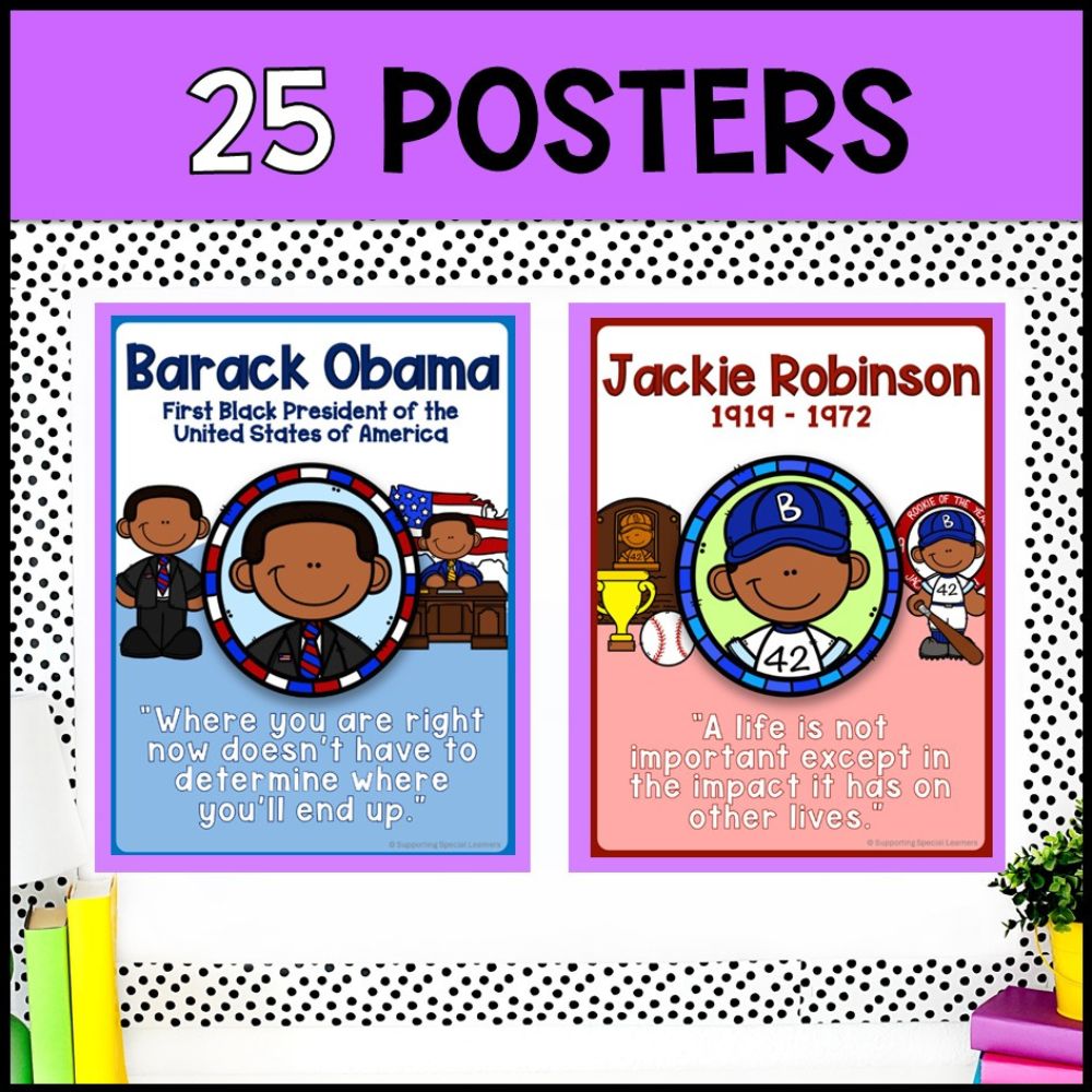 black history month activities books worksheets and 25 posters