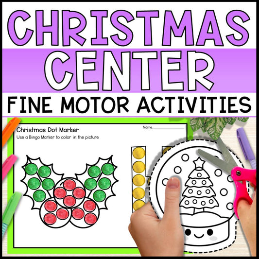 Christmas Centers Bundle - Fine Motor Activities & Worksheets