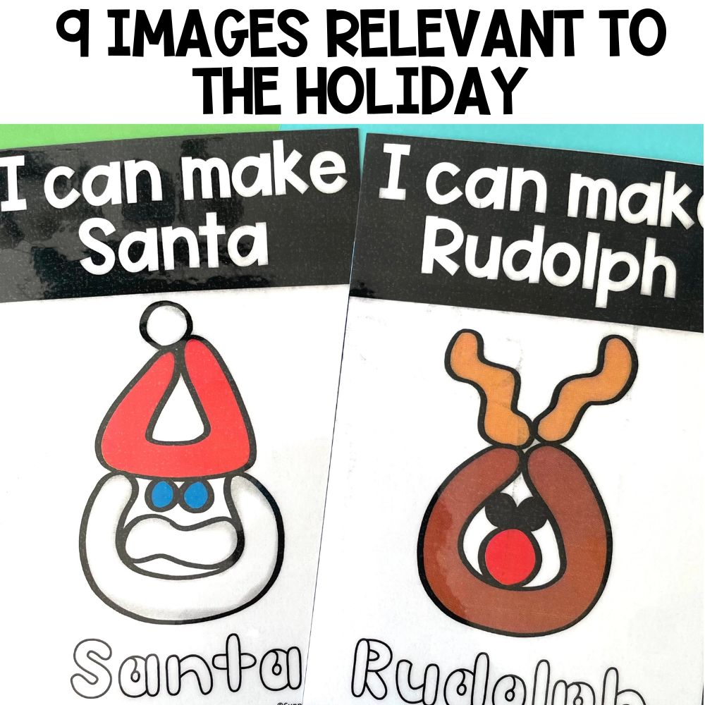 christmas playdough mats 9 images relevant to the holiday