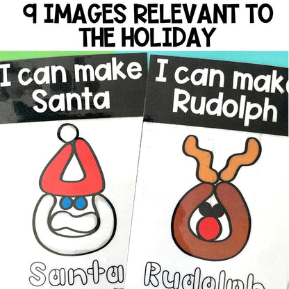 christmas playdough mats 9 images relevant to the holiday