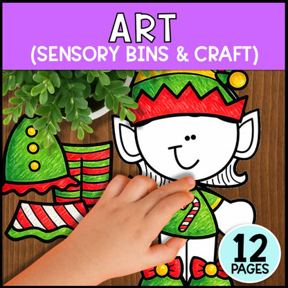 Christmas Math, Literacy & Art Activities - Special Education