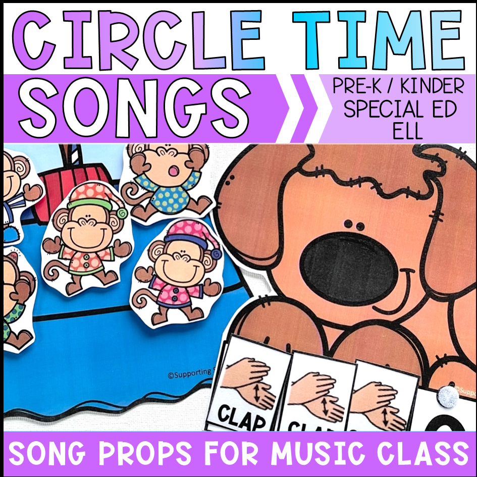 circle time songs activities cover
