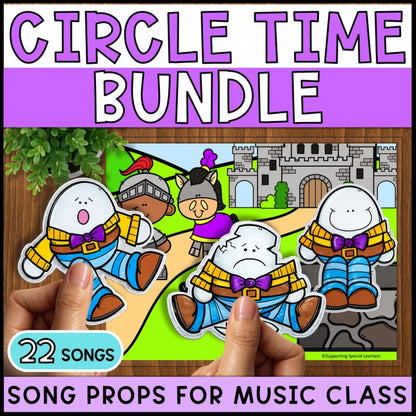 Circle Time Songs Bundle Music Activities - Special Education