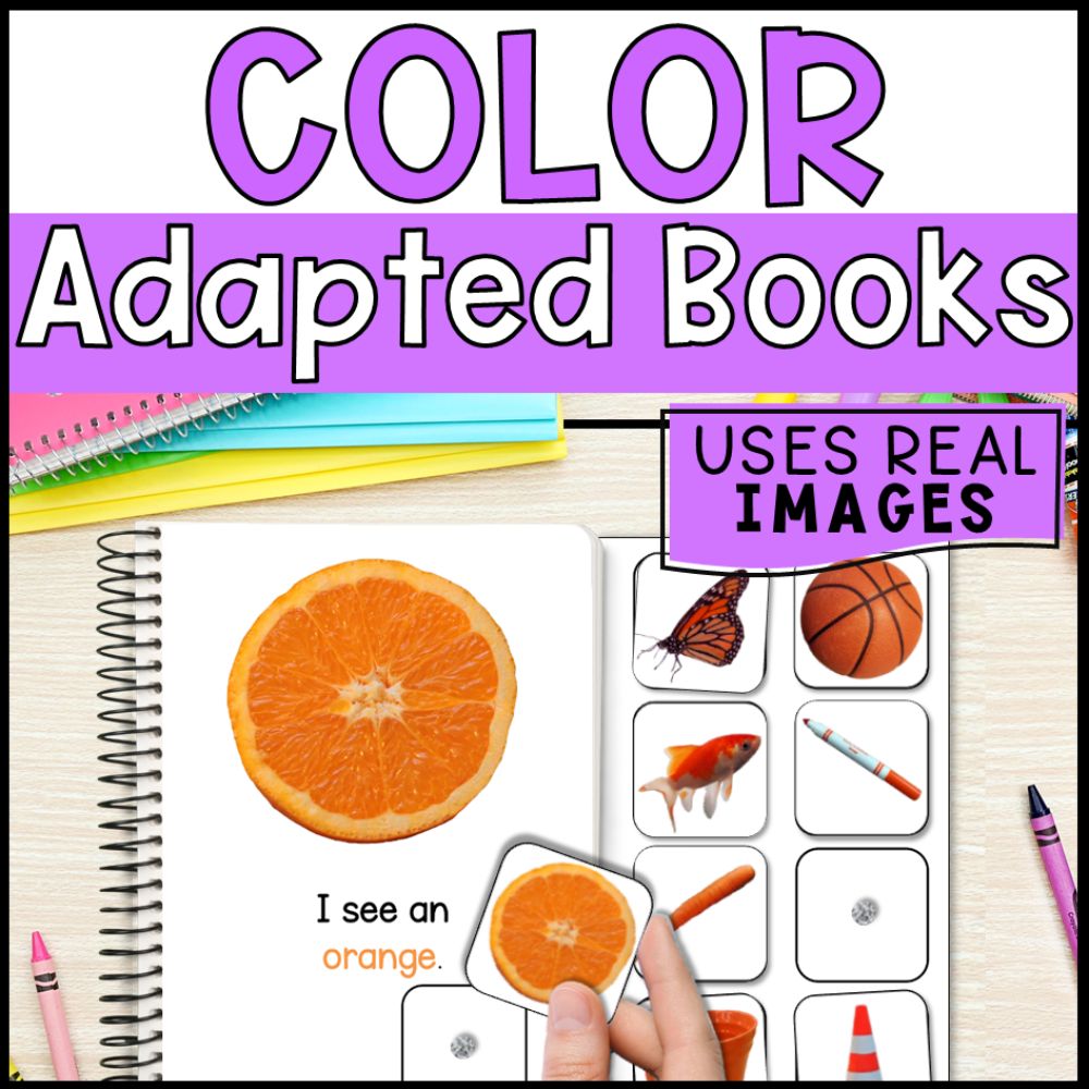 color adapted books using real pictures - special education cover