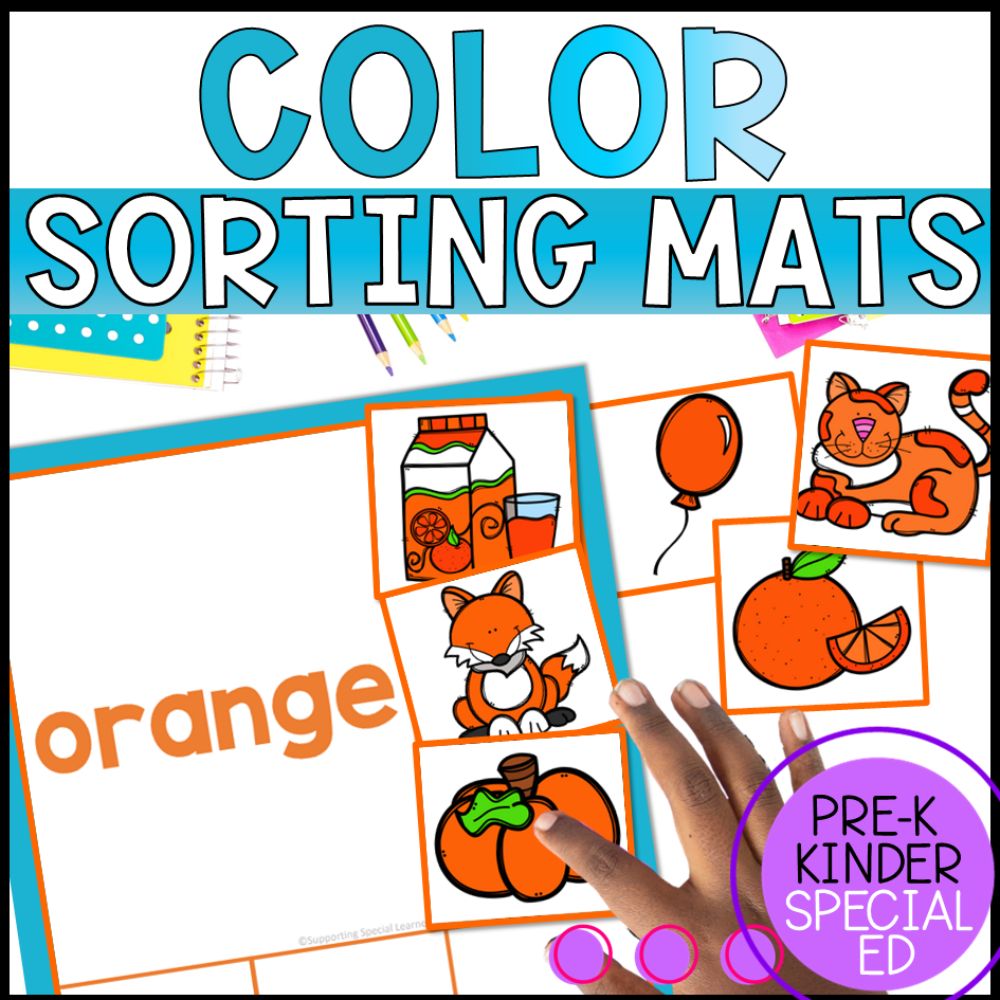 Color Sorting Activities: Easy to Differentiate Sorting Mats
