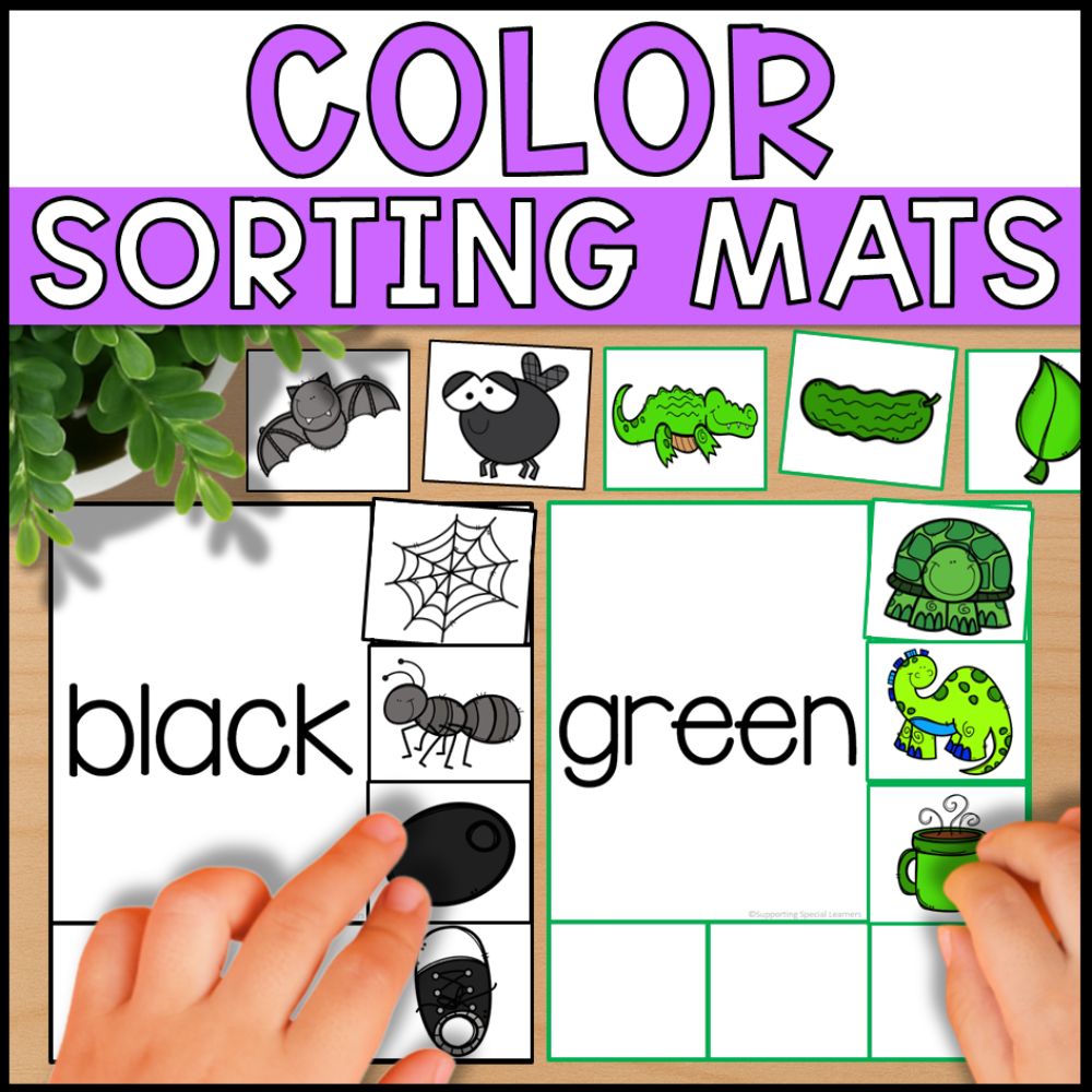 Color Sorting Activities - Sorting Mats