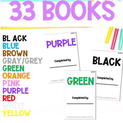 color student workbooks 33 books