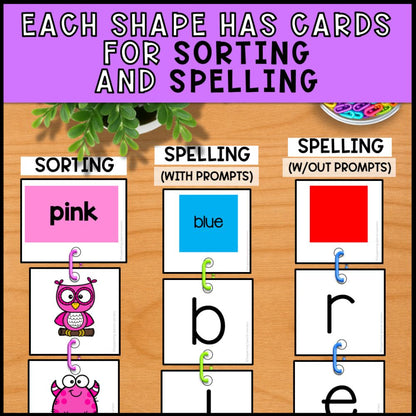 Colors Linking Chains: Fine Motor Activity - Literacy Center