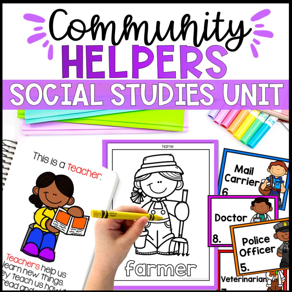 community helpers social studies unit cover