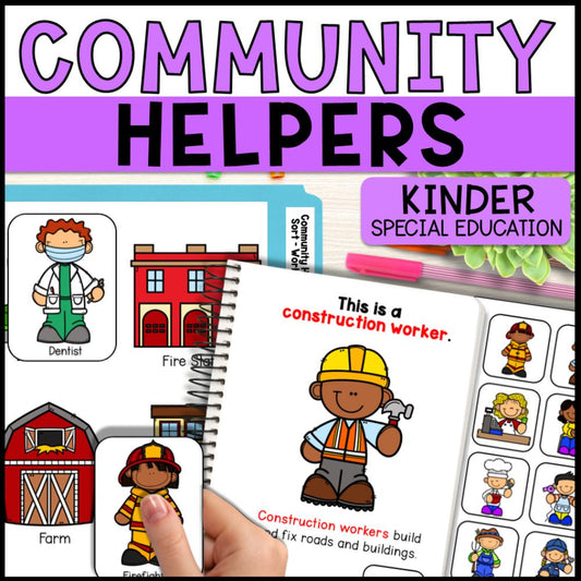 Community Helpers Social Studies - Special Education and Kindergarten
