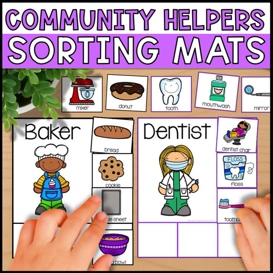 Community Helpers Sorting Activities - Sorting Mats
