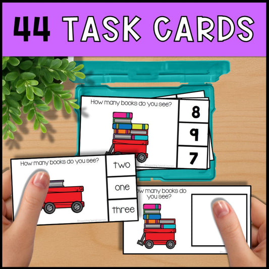 Counting Books 0 to 10: Adapted Book, 44 Task Cards and 5 File Folders
