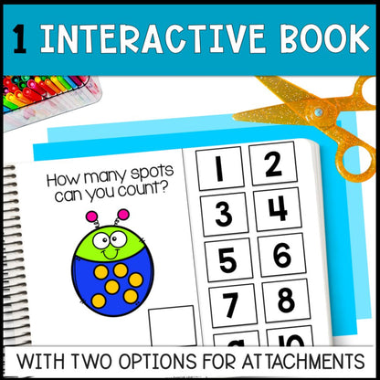 counting bugs 0 to 10 interactive book