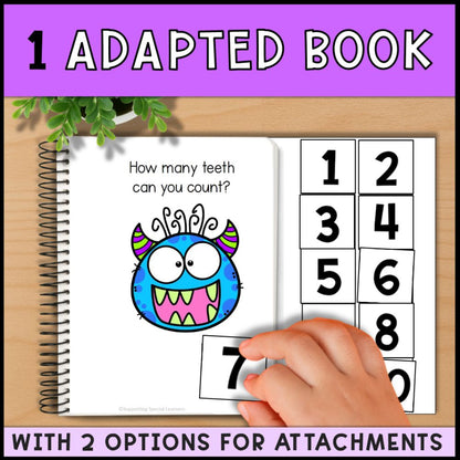 Counting Teeth 0 to 10: Adapted Book, 44 Task Cards and 5 File Folders