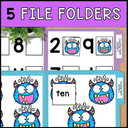 Counting Teeth 0 to 10: Adapted Book, 44 Task Cards and 5 File Folders