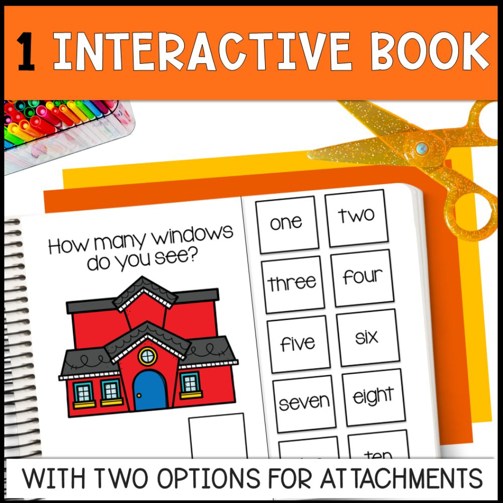 Counting Window Counting Windows 0 to 10: Adapted Book, 44 Task Cards & 5 File Folders ...
