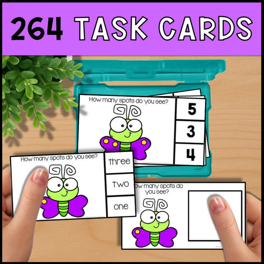 Counting to 10 Bundle 1: Adapted Books, Task Cards, and File Folders