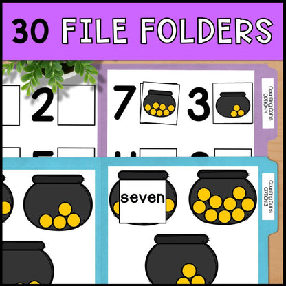 Holiday Themed Counting to 10: Hands-on Interactive Activities