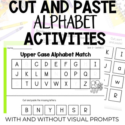 cut and paste worksheet cover