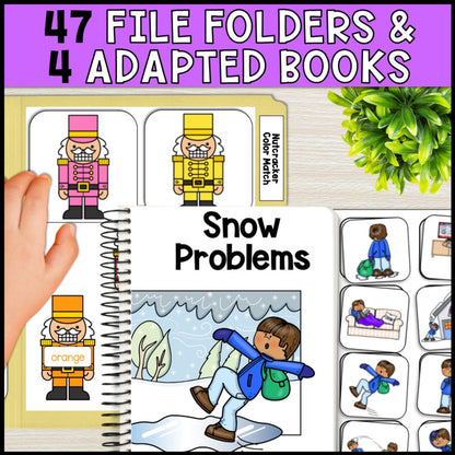 december special education basic concepts ela math worksheets file folders and adapted books