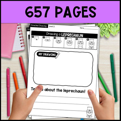 directed drawing worksheets - following directions holidays theme 657 pages