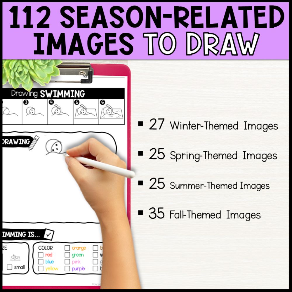 directed drawing worksheets - following directions seasonal theme 112 season images to draw