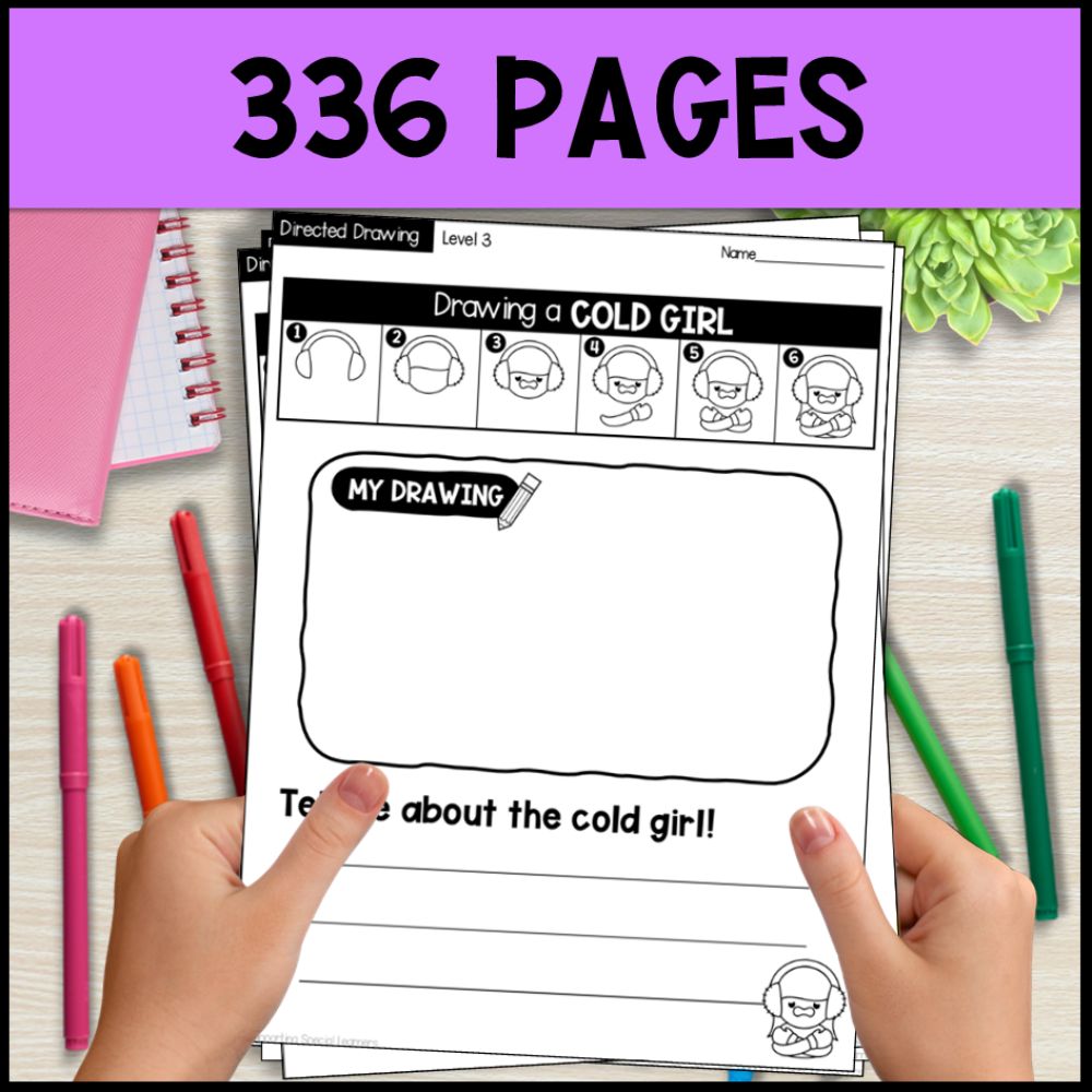 directed drawing worksheets - following directions seasonal theme 336 pages