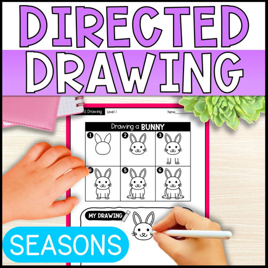 directed drawing worksheets - following directions seasonal theme cover