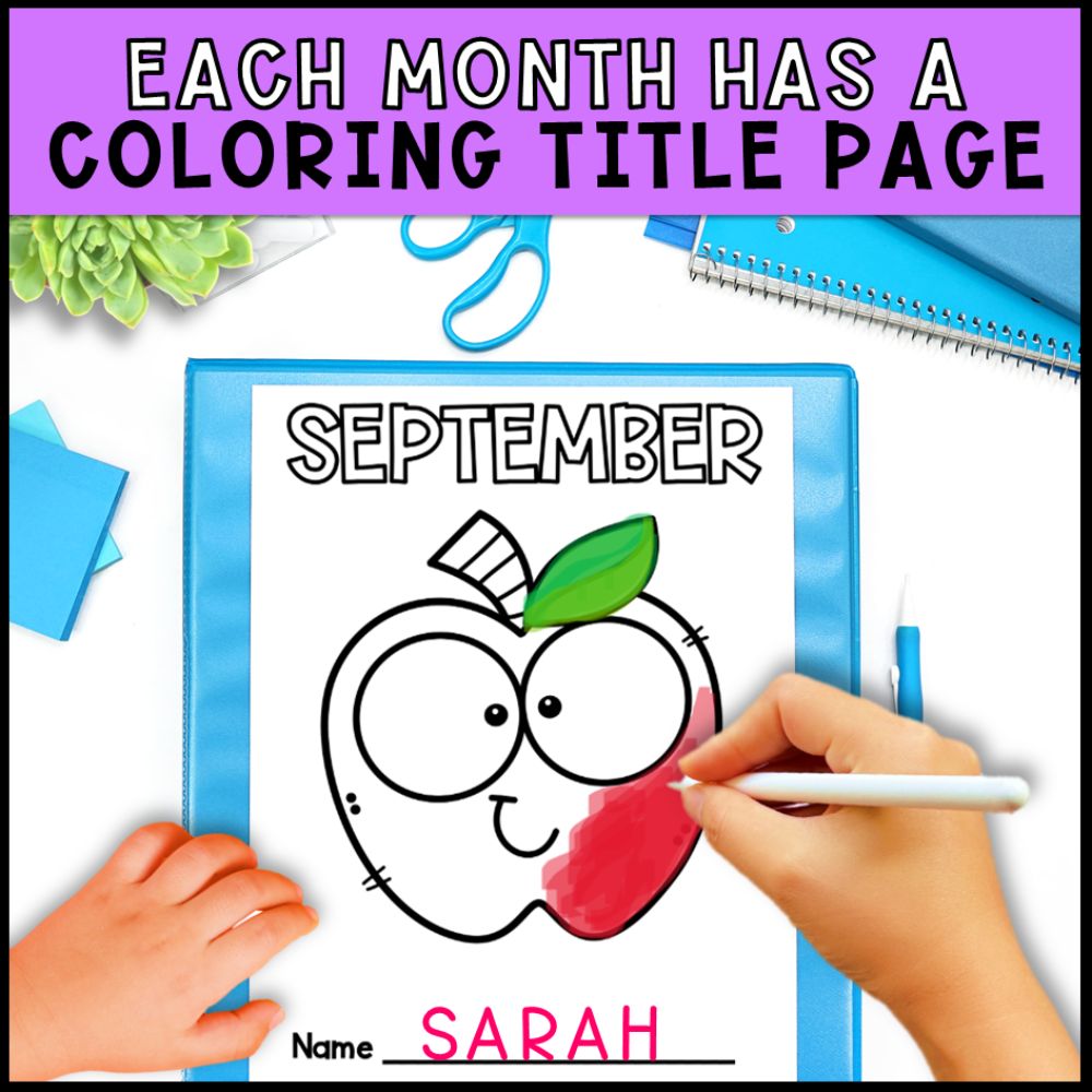 Early Finishers Monthly Activity Packets