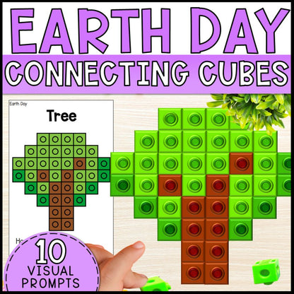 earth day connecting cubes - special education cover